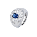 Anello Ersilia - pietra blu