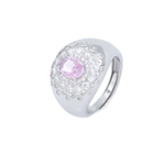 Anello Ersilia - pietra rosa