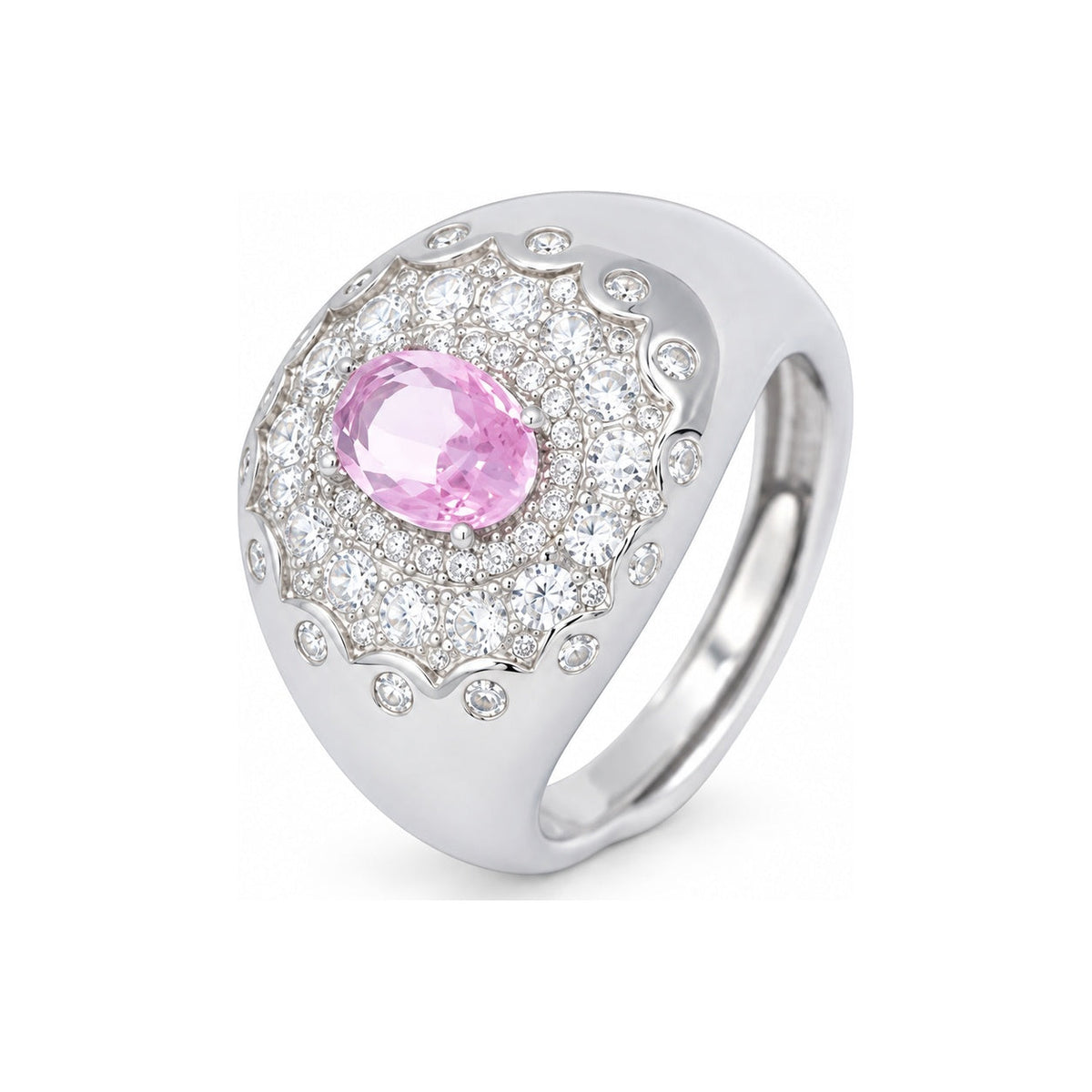 Anello Ersilia - pietra rosa