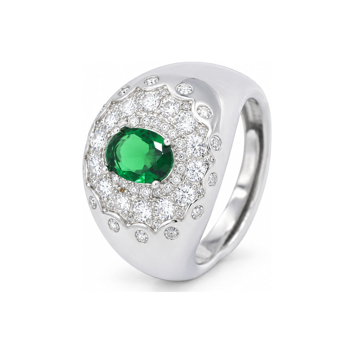 Anello Ersilia - pietra verde