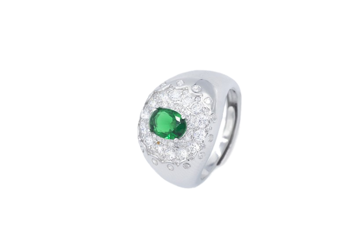 Anello Ersilia - pietra verde